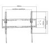EQuip 37"-70" Low Profile TV Wall Mount Bracket Black 650334