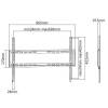 EQuip 37"-70" Fixed TV Wall Bracket Black 650333