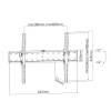 EQuip 37"-70" Tilt TV Wall Bracket Black 650332