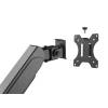EQuip 17"-27"  Triple Monitor Desk Mount Bracket Black 650134