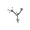 Multibrackets M VESA Gas Lift Arm Dual White 7350022737181