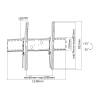 EQuip 60"-100" Tilt Curved TV Wall Mount Bracket 650322