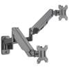 Manhattan Universal Gas Spring Dual Monitor Wall Mount Black 461627