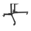Manhattan Economy Height-Adjustable Multimedia TV Cart Black 461238