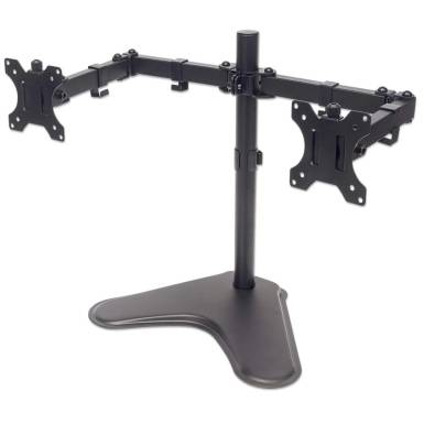 Manhattan Universal Dual Monitor Stand with Double-Link Swing Arms 461559