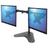 Manhattan Universal Dual Monitor Stand with Double-Link Swing Arms 461559
