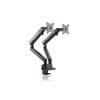 Raidsonic IcyBox IB-MS314-T Monitor Stand with Table Mount For Two Monitors Up To 32" Black IB-MS314-T