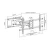 EQuip 37"-90" Tilt/Swivel TV Wall Mount Bracket Black 650324
