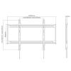 EQuip 60"-100" Fixed Curved TV Wall Mount Bracket 650323