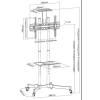 EQuip 37-70" Economy Multi-functional TV Cart 650603