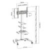 EQuip 32"-55" Universal TV Cart 650607