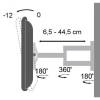 TECHLY 19"-37" Wall LED TV Mount LCD Tiltable 3 Joints White 023820