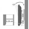 TECHLY 19"-37" Wall Bracket for LED LCD TV Tilt 1 Swivel Black 301412