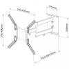 TECHLY 23-55" Universal LCD TV Wall Mount Bracket Black 308893