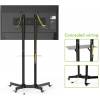 TECHLY 30"-65" Floor Trolley with Shelf Support LCD / LED / Plasma Black 309982