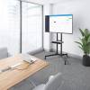 TECHLY 30"-65" Floor Trolley with Shelf Support LCD / LED / Plasma Black 309982