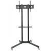 TECHLY 30"-65" Floor Trolley with Shelf Support LCD / LED / Plasma Black 309982