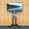TECHLY 30"-65" Floor Trolley with Shelf Support LCD / LED / Plasma Black 309982