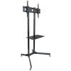 TECHLY 30"-65" Floor Trolley with Shelf Support LCD / LED / Plasma Black 309982