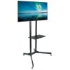 TECHLY 30"-65" Floor Trolley with Shelf Support LCD / LED / Plasma Black 309982