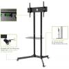 TECHLY 30"-65" Floor Trolley with Shelf Support LCD / LED / Plasma Black 309982