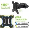 TECHLY 13"-30" Pole Mount Bracket for TV Black 103793