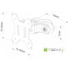 TECHLY 13"-30" Pole Mount Bracket for TV Black 103793