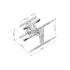 Multibrackets M VESA Flexarm L Full Motion Dual 40" - 75" Black 7350105210402