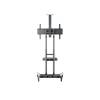 Multibrackets M Public Floorstand Basic 180 incl shelf & camera holder 55" - 80" Black 7350073734627