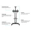Multibrackets M Public Floorstand Basic 150 incl shelf & camera holder 32" - 60" Black 7350073732319