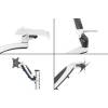 Digitus DA-90451 Workstation (monitor, keyboard, mouse) Wall Mount 32" White/Black DA-90451