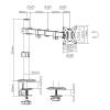 Gembird MA-D1-01 Adjustable Desk Display Mounting Arm 17&rdquo;-32&rdquo; Black MA-D1-01