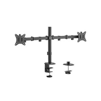 Gembird MA-D2-01 Adjustable Desk 2-Display Mounting Arm 17”-32” Black MA-D2-01 Gembird MA-D2-01 Adjustable Desk 2-Display Mounting Arm 17”-32” Black MA-D2-01