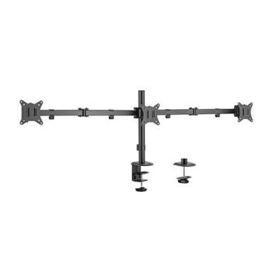 Gembird MA-D3-01 Adjustable Desk 3-Display Mounting Arm 17”-27” Black MA-D3-01 Gembird MA-D3-01 Adjustable Desk 3-Display Mounting Arm 17”-27” Black MA-D3-01
