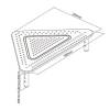 Gembird MS-TABLE-02 Adjustable Triangle Monitor Stand Black MS-TABLE-02