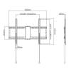 Gembird WM-80F-01 Fixed TV Wall Mount 37"-80" Black WM-80F-01