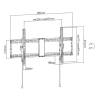 Gembird WM-90T-01 Filt TV Wall Mount 43"-90" Black WM-90T-01