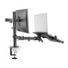 ACT AC8305 Single Monitor Arm with Laptop Arm 10"-35" Black AC8305
