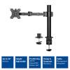 ACT AC8325 Single Monitor Arm Office Solid Pro 10"-32" Black AC8325