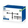 ACT AC8326 Dual Monitor Arm Office Solid Pro 10"-32" Black AC8326