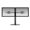 ACT AC8332 Free Standing Gas Spring Dual Monitor Arm Office Crossbar 10"-27" Black AC8332