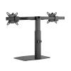 ACT AC8332 Free Standing Gas Spring Dual Monitor Arm Office Crossbar 10"-27" Black AC8332