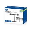 ACT AC8332 Free Standing Gas Spring Dual Monitor Arm Office Crossbar 10"-27" Black AC8332