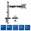 ACT AC8335 Single Monitor Arm Office 17"-32" Silver AC8335