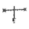 EQuip 17"-32" Articulating Dual Monitor Desk Mount Bracket Black 650157