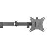 EQuip 17"-32" Articulating Dual Monitor Desk Mount Bracket Black 650157