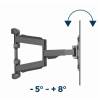 Gembird WM-75ST-01 Full-motion TV wall mount 32”-75” Black WM-75ST-01