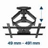Gembird WM-75ST-01 Full-motion TV wall mount 32”-75” Black WM-75ST-01