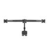 Multibrackets M VESA Desktopmount Triple Desk Clamp 15"-24" Black 7350105210372