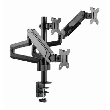 Gembird MA-DA3-01 Desk mounted adjustable mounting arm for 3 monitors full-motion 17"-27" Black MA-DA3-01 Gembird MA-DA3-01 Desk mounted adjustable mounting arm for 3 monitors full-motion 17"-27" Black MA-DA3-01